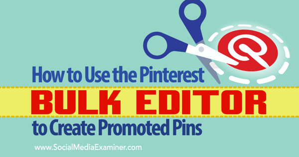 pin promossi e strumento di editor di massa di pinterest