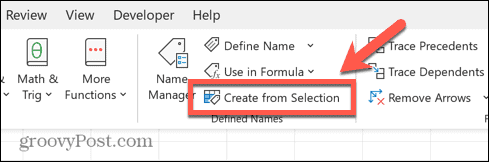 excel crea dalla selezione