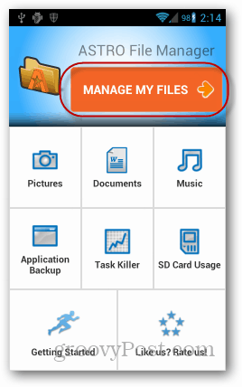 file manager astro