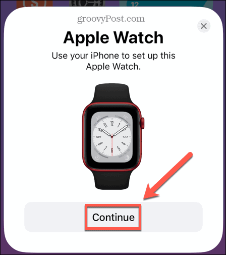 Apple Watch continua l'associazione