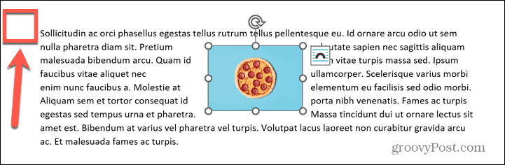 parola senza simboli di ancoraggio