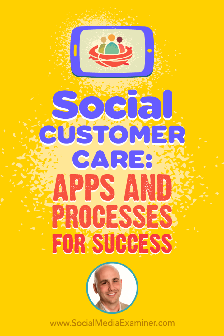 Assistenza clienti sociali: app e processi per il successo con approfondimenti di Dan Gingiss sul podcast del social media marketing.