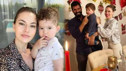 La famosa attrice Fahriye Evcen ha portato suo figlio Karan a scuola!