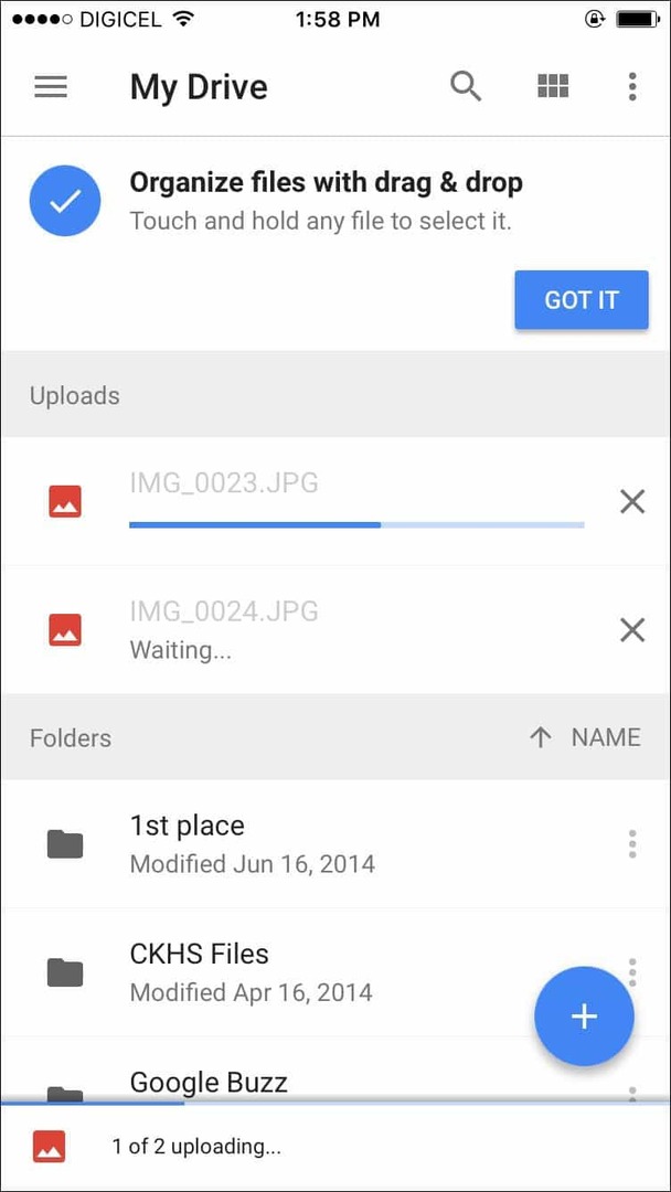 Google Drive per iOS aggiornato con il supporto 3D Touch