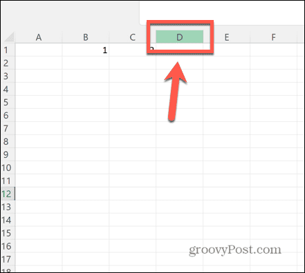 intestazione di colonna excel