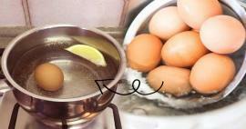 Se metti il ​​limone nell'acqua dove fai bollire le uova... Questo metodo sarà indispensabile