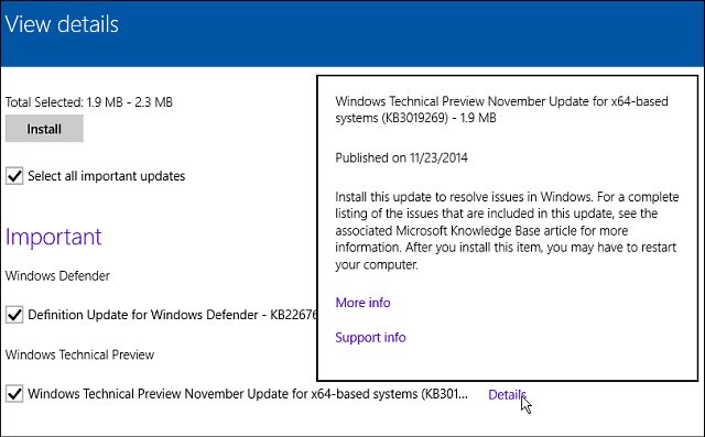 Patch Microsoft Rilasci (KB3019269) per Windows 10 Build 9879