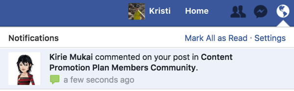 Ricevi una notifica quando qualcuno chiede di unirsi al tuo gruppo Facebook.