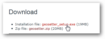 Download Geosetter