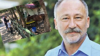 Altan Erkekli è stato visto all'allevamento di cavalli Sarıyer con suo figlio!