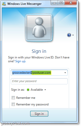 Windows Live Messenger può essere utilizzato con il tuo account di dominio se lo configuri
