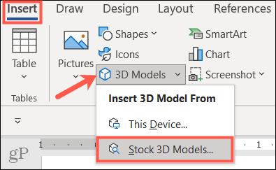 Inserisci modelli 3D in Microsoft Office