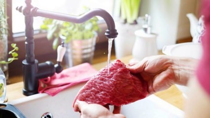 Come viene lavata la carne? La carne è salata? Come si cucina la carne?