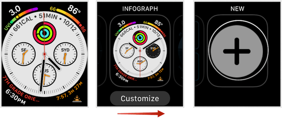 cambia quadrante Apple Watch