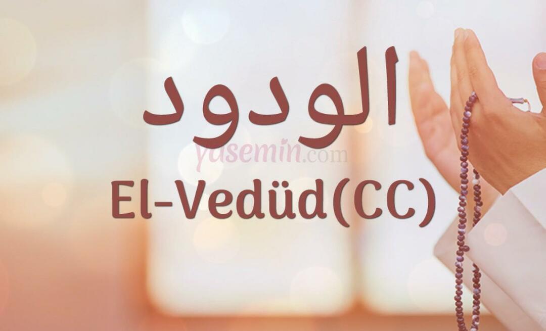 Cosa significa Al-Vedud (cc) da Esma-ul Husna? Quali sono le virtù di al-Wedud?
