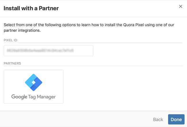 passaggio 3 di come installare Quora pixel con Google Tag Manager