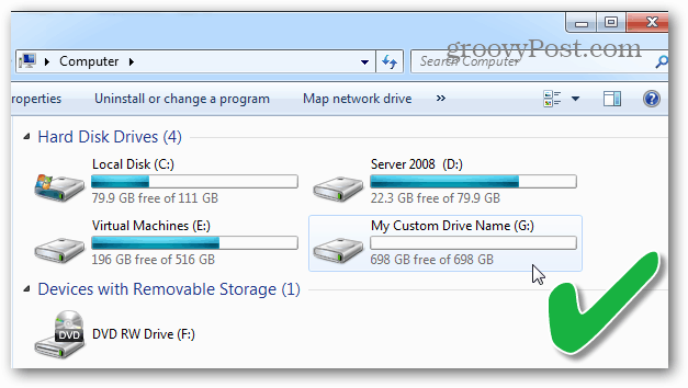 elenco di unità disco rigido in Esplora file di Windows