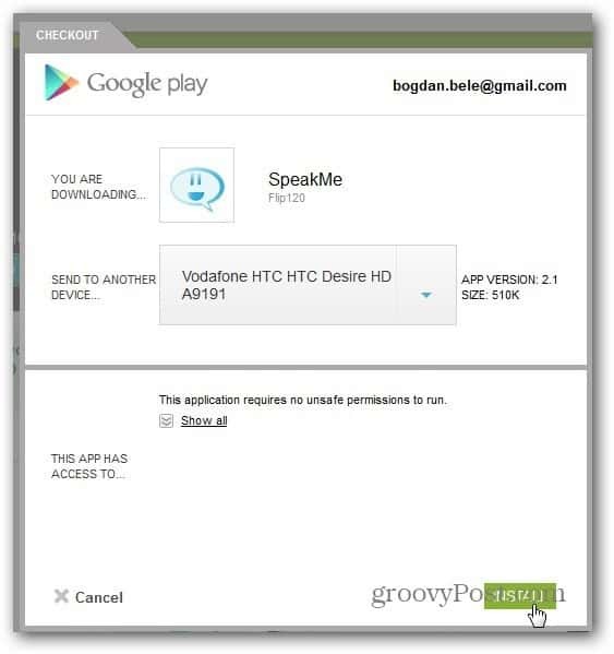 speakme android install