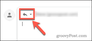 Selezione di un tipo di risposta in Gmail