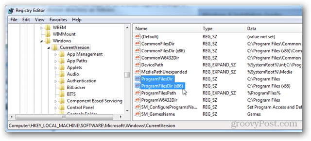 Come modificare la directory in cui installa Windows Programmi