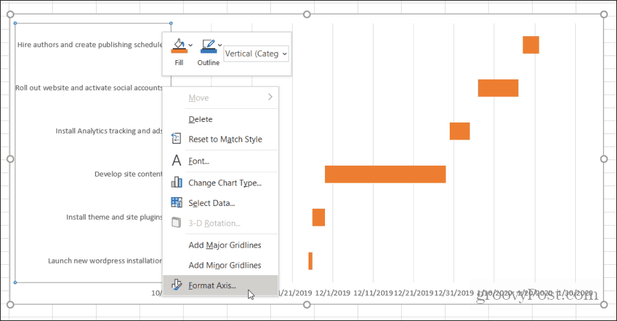 apertura del formato di accesso in Excel