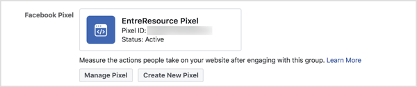La possibilità di utilizzare il pixel di Facebook con i gruppi è una nuova funzionalità nel 2018.
