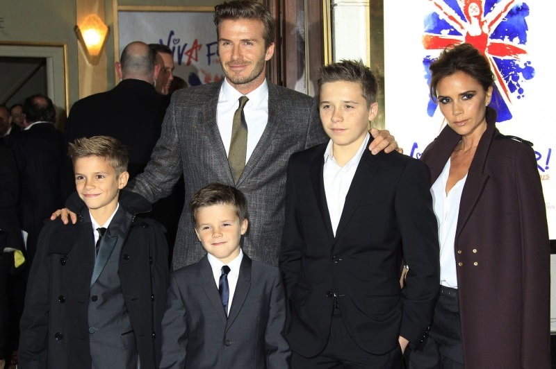 David Beckham e famiglia