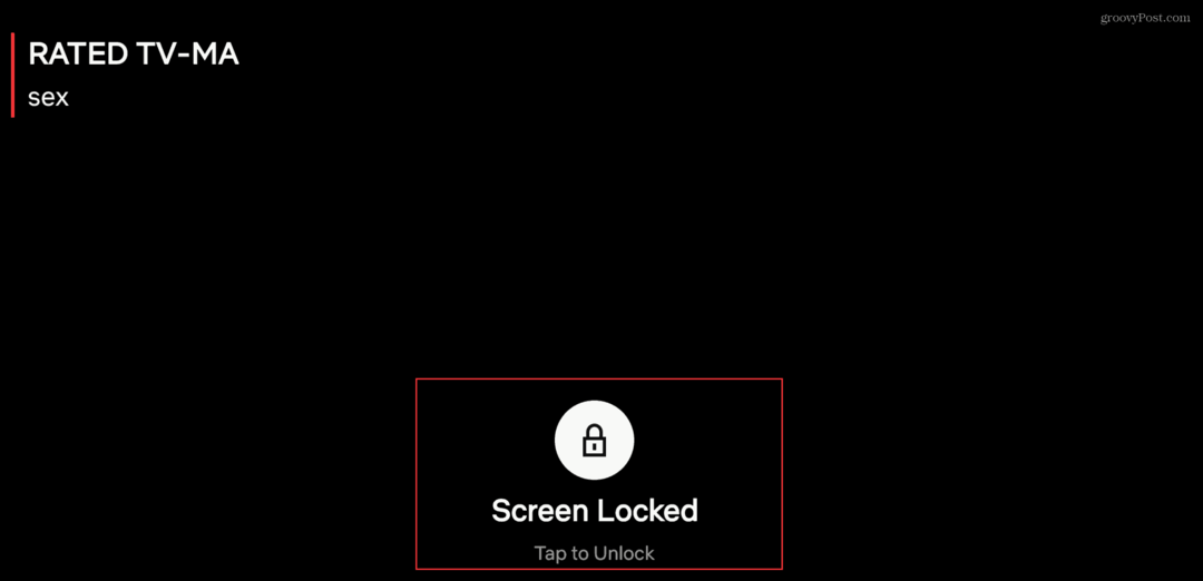 Come utilizzare la funzione di blocco dello schermo per l'app Netflix