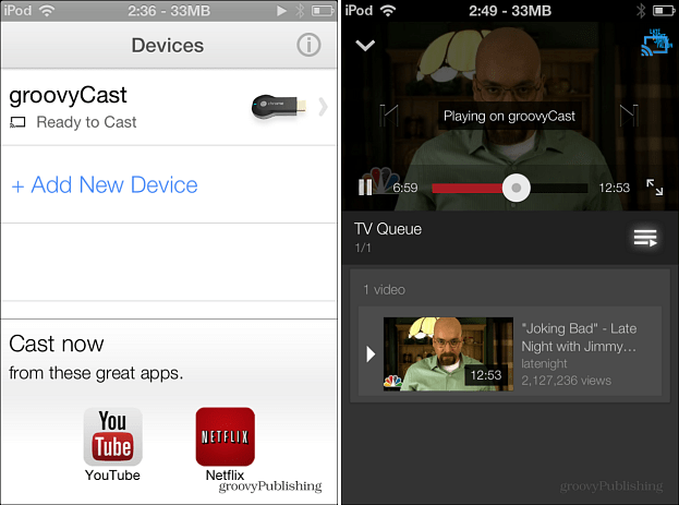 Chromecast su iOS