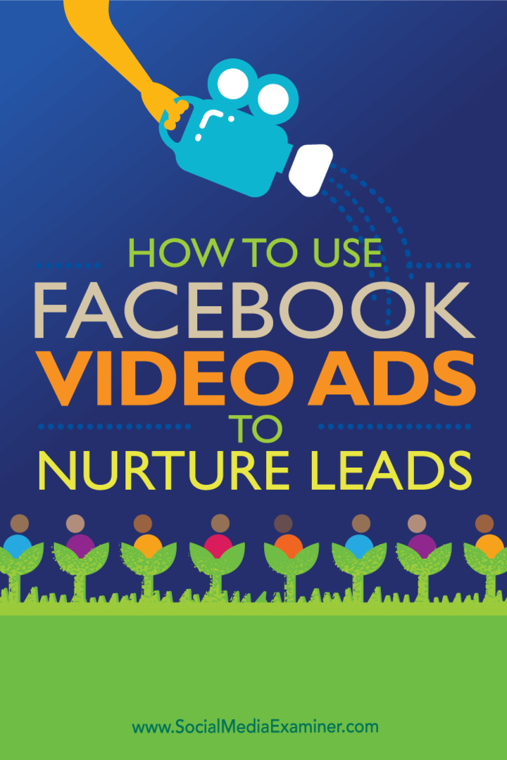 Come utilizzare gli annunci video di Facebook per nutrire i lead: Social Media Examiner