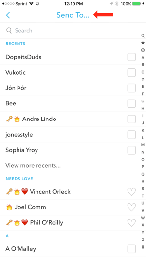 Snapchat suggerisce un amico