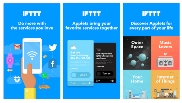 Le nuove applet di IFTTT riuniscono i tuoi servizi preferiti per creare nuove esperienze.