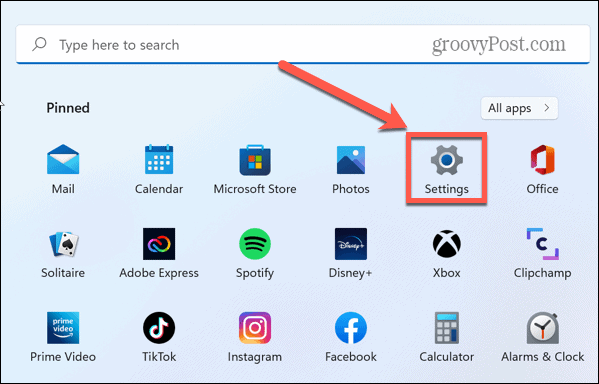 icona delle impostazioni di Windows