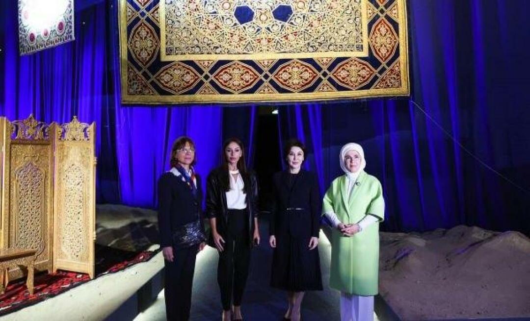 La first lady Erdoğan ha ringraziato Ziroat Mirziyoyeva, moglie del presidente dell'Uzbekistan
