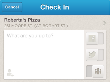 check-in foursquare