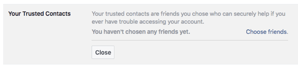 Le impostazioni di sicurezza di Facebook ti aiutano a controllare l'accesso al tuo profilo e a scegliere le persone che ti aiutano a riottenere l'accesso se sei bloccato.