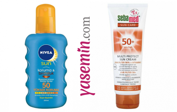 NIVEA Sunscreen Sunscreen e Spray Abbronzante & SEBAMED Sun Cream F50 + 75ml