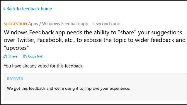 app di feedback