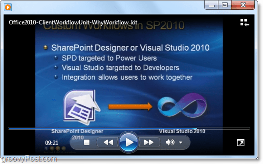 Video tutorial ClientWorkFlow sullo sviluppo di Microsoft Office / Sharepoint 2010