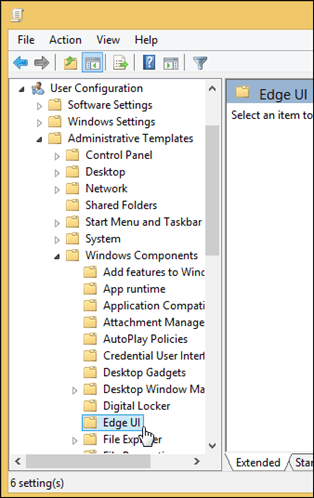 editor di criteri di gruppo di Windows 8.1