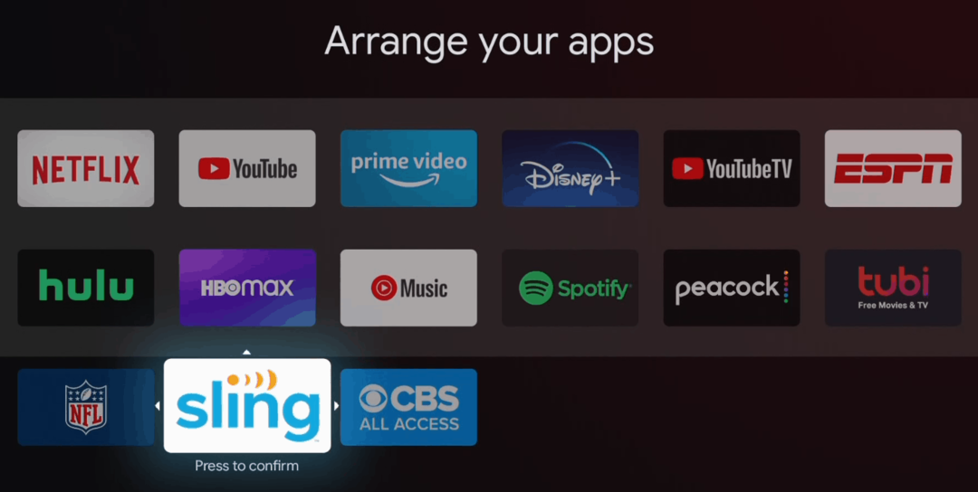 Riorganizza le app sul Chromecast con la schermata Home di Google TV