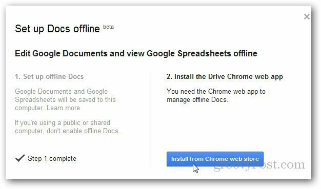 Google Documenti offline 2