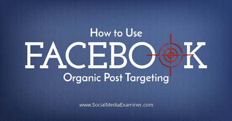 utilizzare il targeting post organico