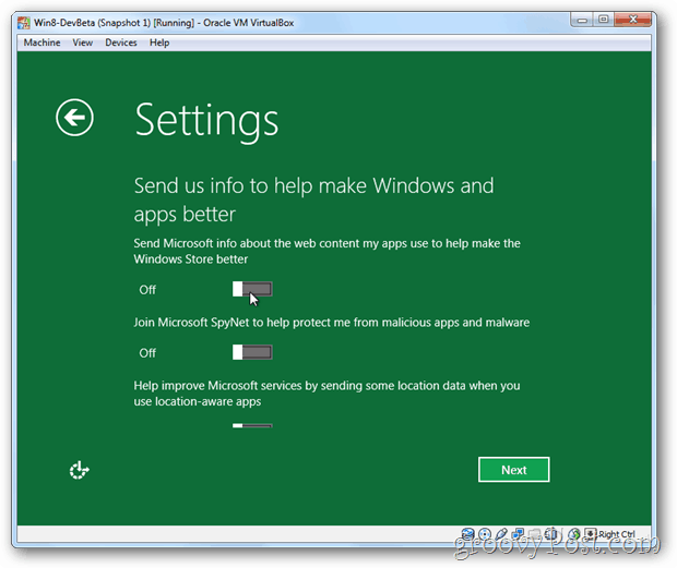 Come installare Windows 8 su Virtualbox