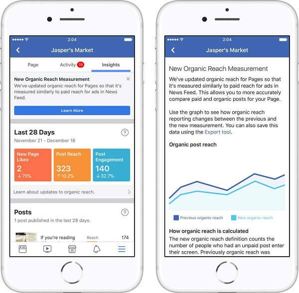 Facebook ha lanciato due nuovi aggiornamenti a Page Insights che promette di aiutare le aziende a comprendere i risultati che contano di più.