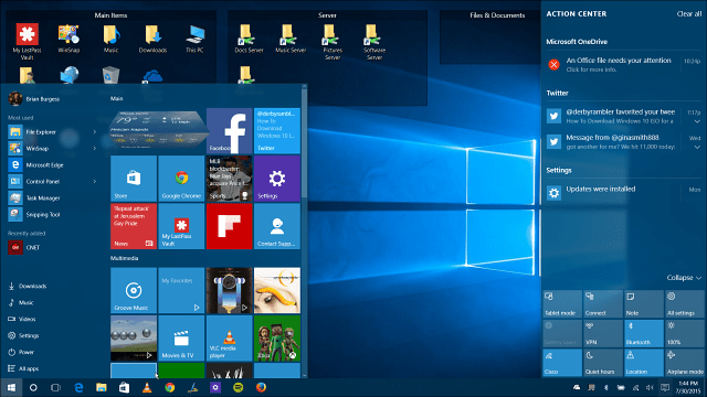 Aggiornamento di Windows 10
