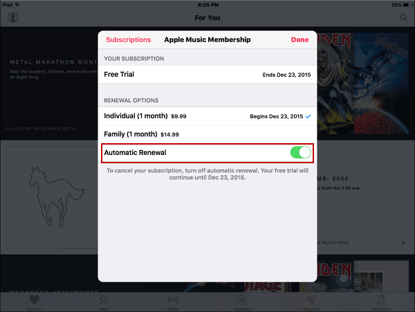 4 Rinnovo automatico iOS 9