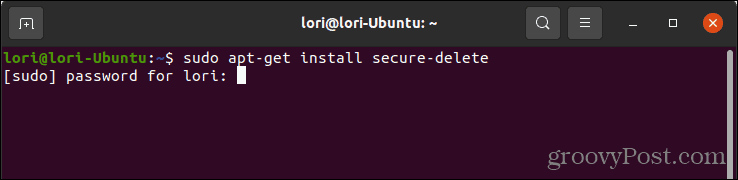 Installa l'eliminazione sicura in Linux