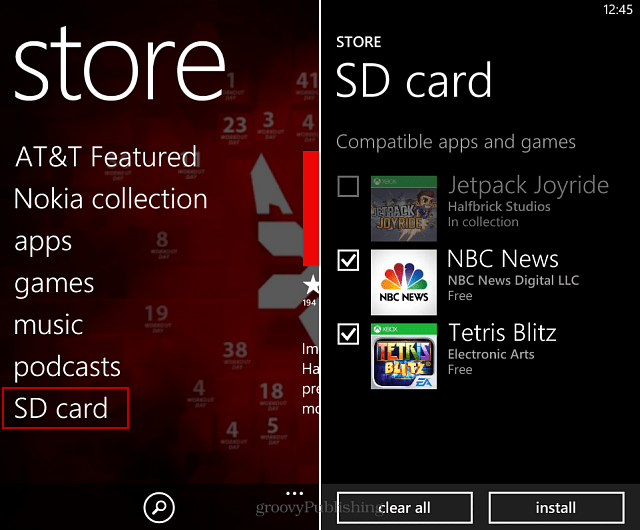 Come caricare le app dalla scheda SD su Windows Phone 8