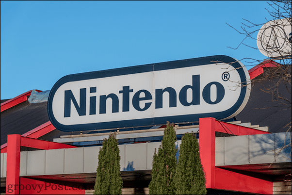 Logo Nintendo su un edificio